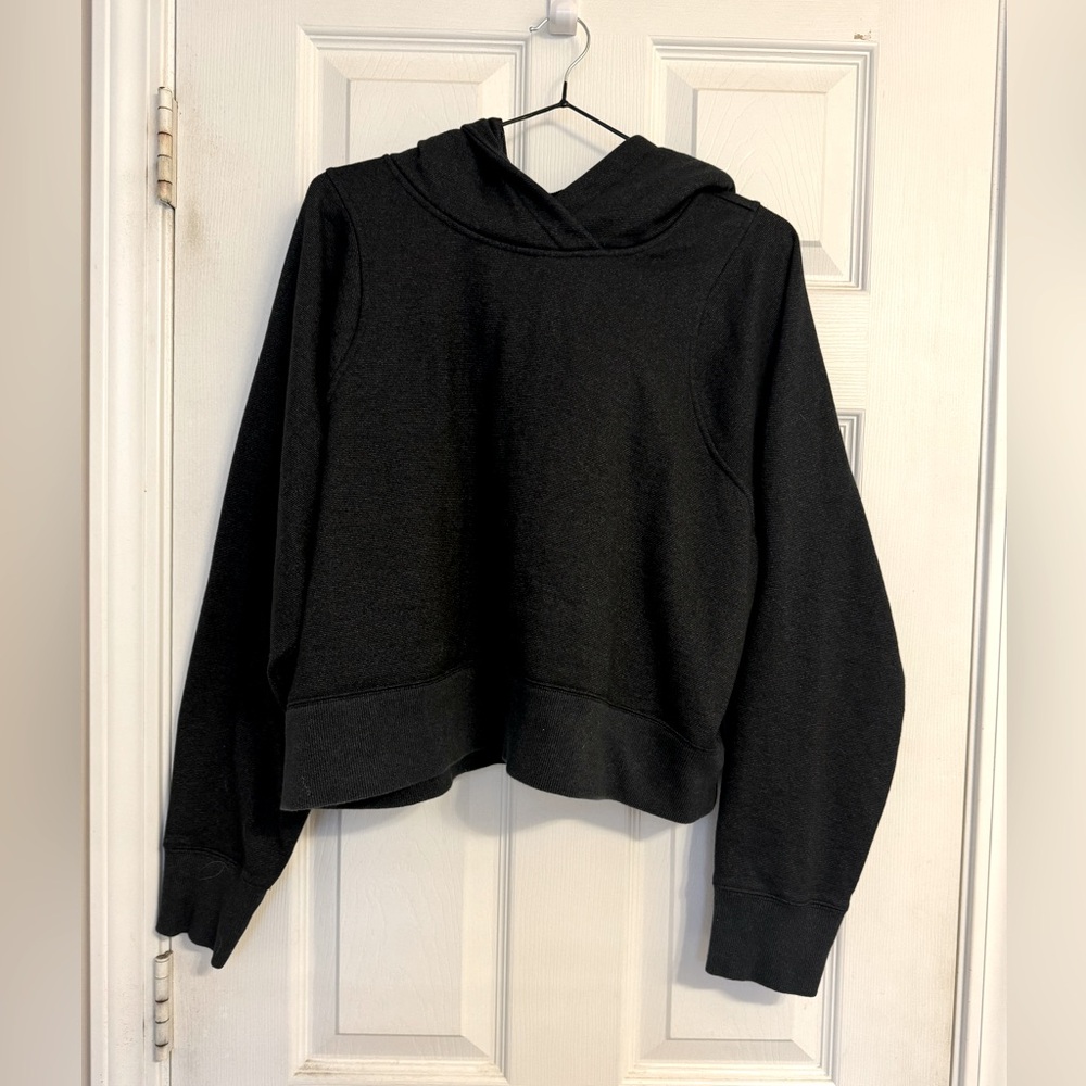 lululemon athletica Black Cropped Hoodie